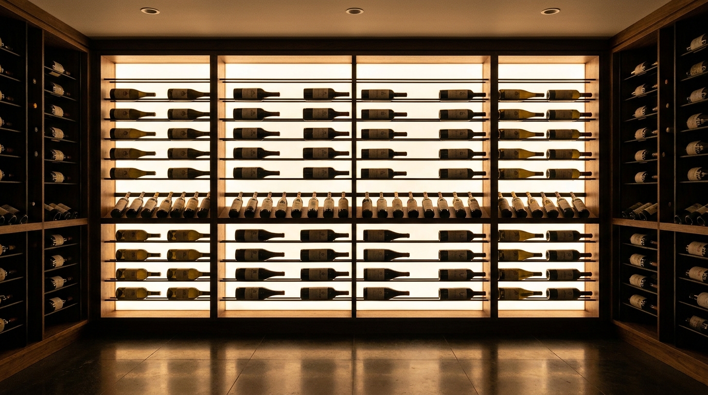 Backlit Wine Rack Lighting: How to Light a Wine Wall the Right Way